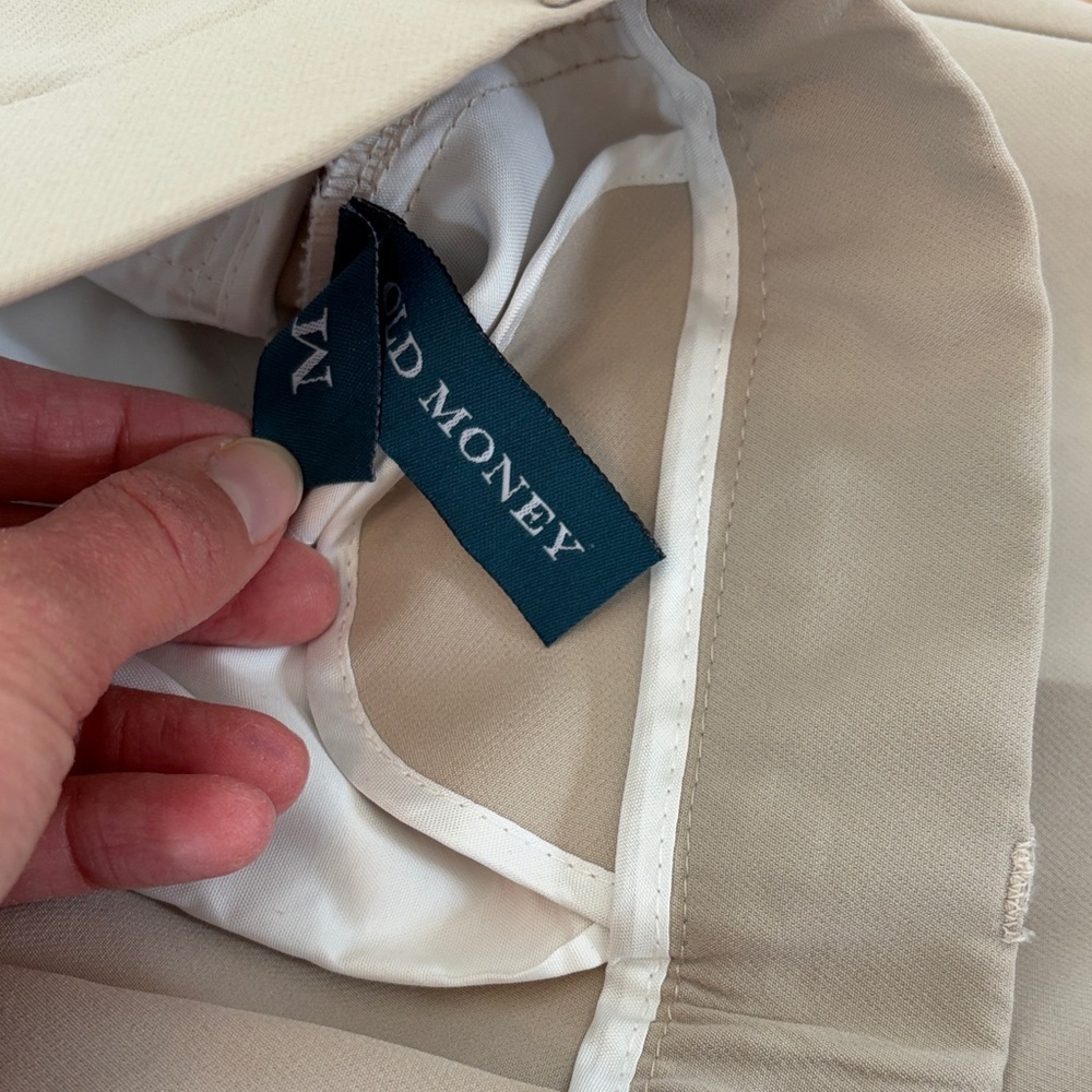 Men's Elegant Light Khaki Dress Pants - Picture 2 of 3